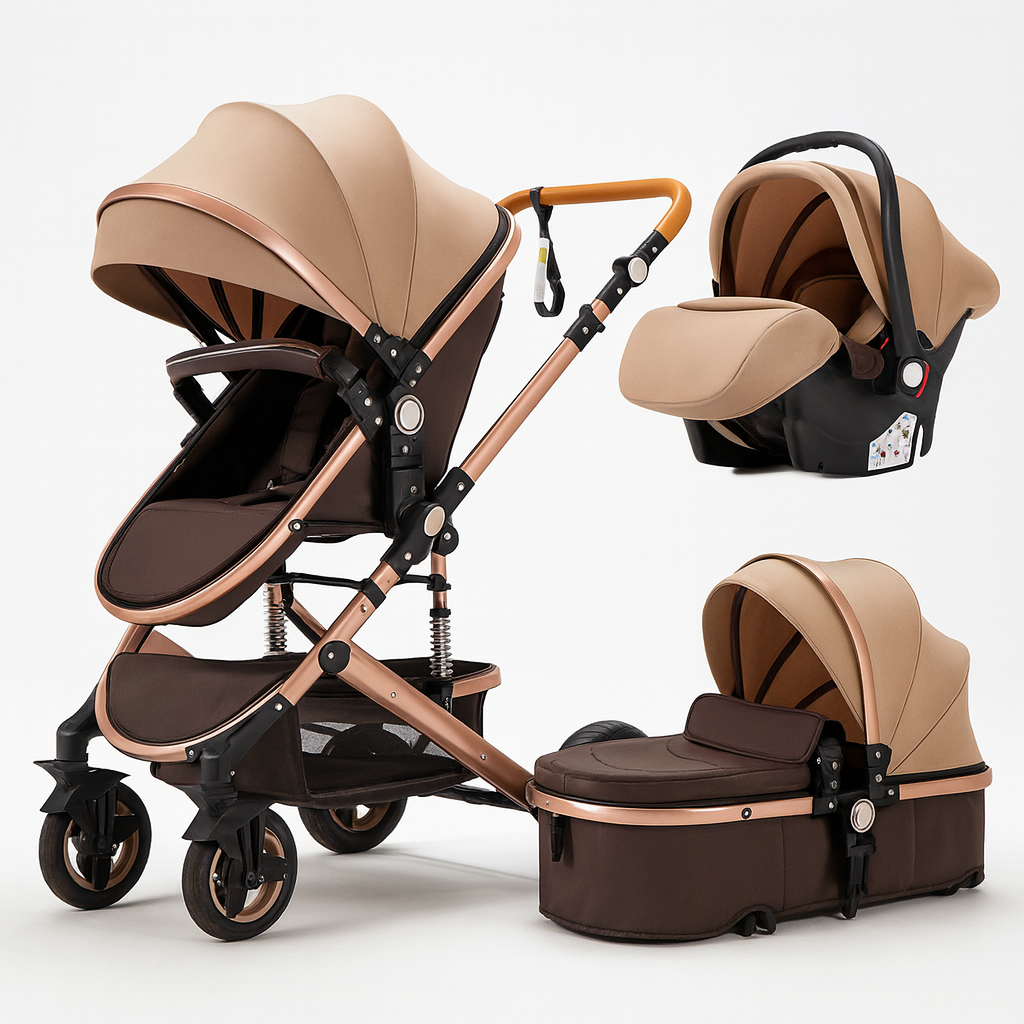 Carucior bebe 3 in 1 Premium LEHMANN landou sport scoica auto pliabil