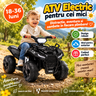 ATV Electric pentru Copii 6V, Baterie Reincarcabila, 18-36 Luni, Negru