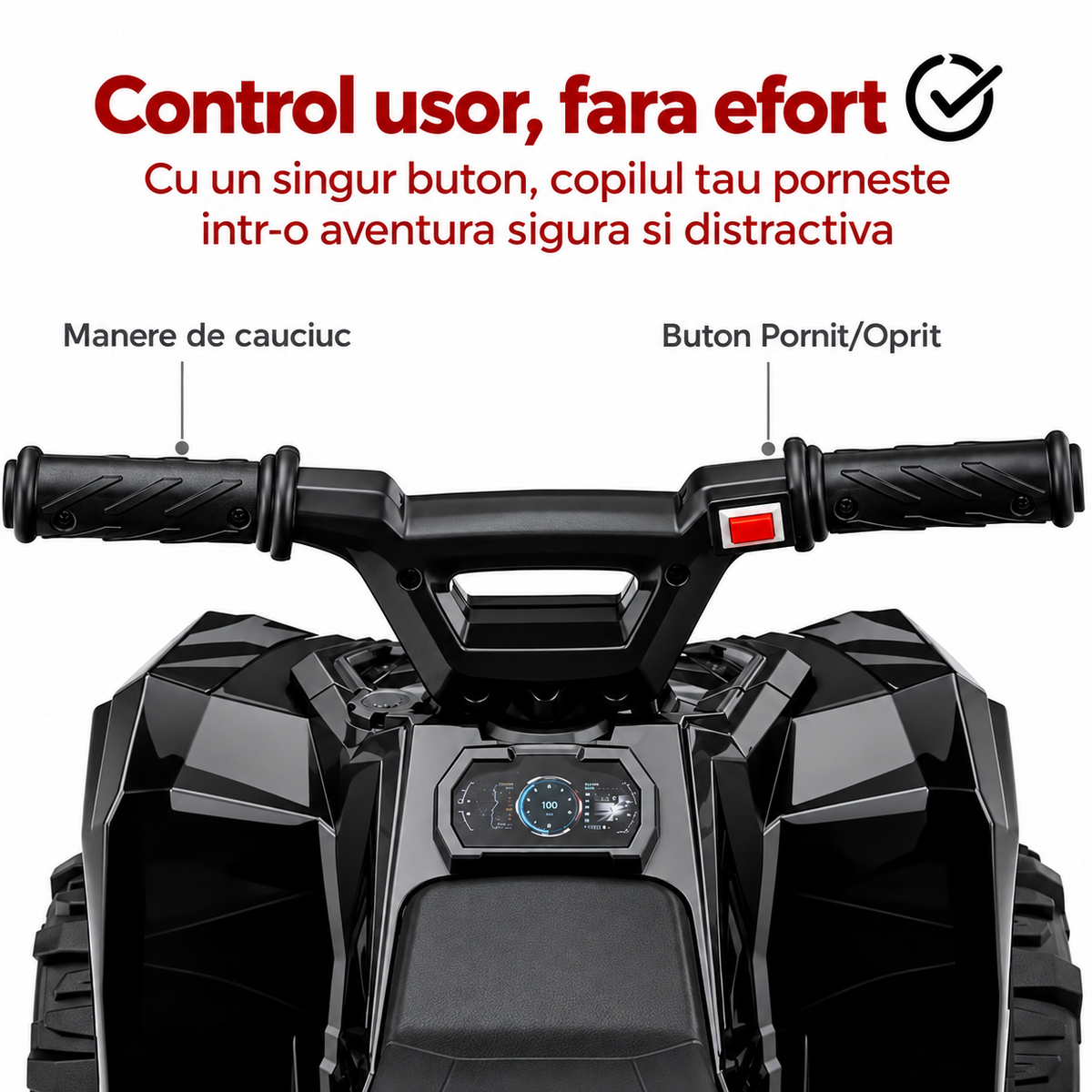 Pachet WOW pentru Copii Activi – ATV Electric + Trambulina, Distractie Dubla la Doar 499 Lei