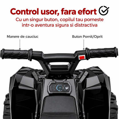 Pachet WOW pentru Copii Activi – ATV Electric + Trambulina, Distractie Dubla la Doar 499 Lei