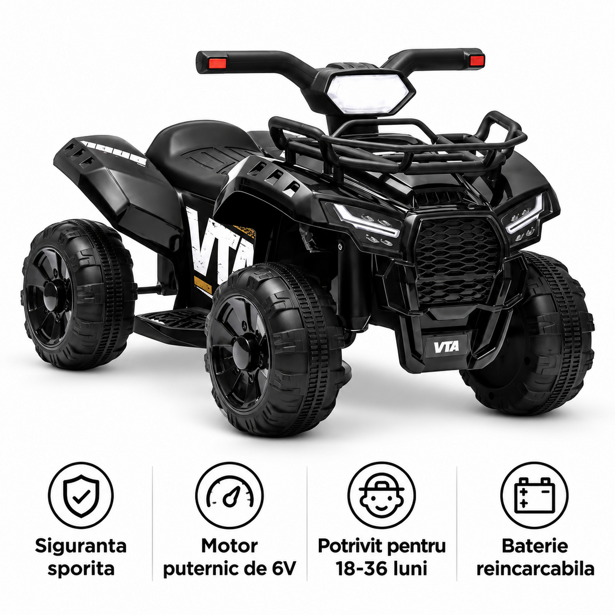 Pachet WOW pentru Copii Activi – ATV Electric + Trambulina, Distractie Dubla la Doar 499 Lei