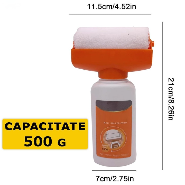 Trafalet cu Rezervor 500 ml pentru Vopsit Pereti, Vopsea Lavabila Inclusa, Oferta 1+1 Gratis