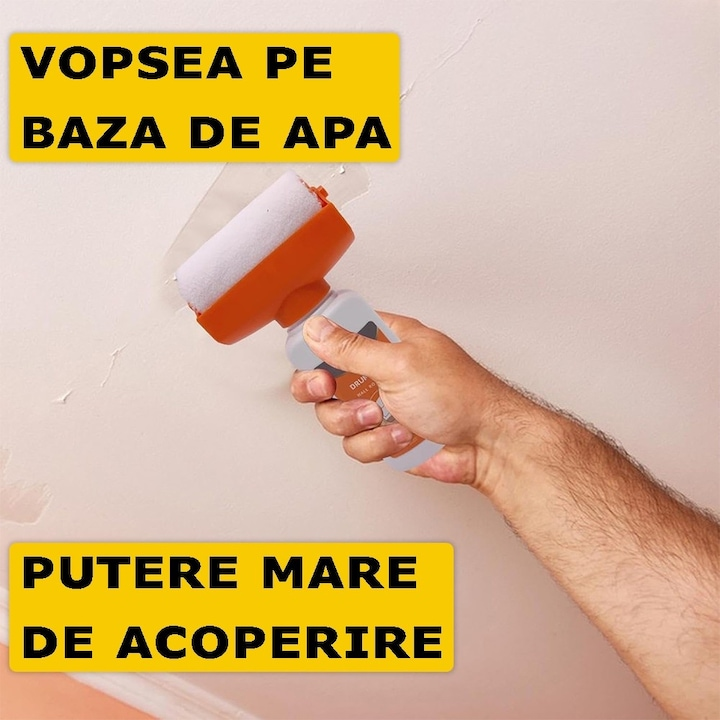 Trafalet cu Rezervor 500 ml pentru Vopsit Pereti, Vopsea Lavabila Inclusa, Oferta 1+1 Gratis