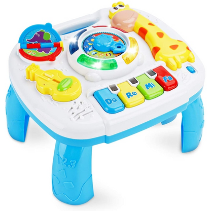 Masuta de Activitati Interactiva Toy Box, Pian cu Lumini si Sunete, Jucarie Educativa, 1+, Multicolor