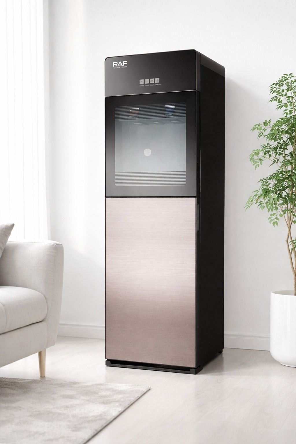 Dozator apa cu incarcare inferioara cu compresor RAF R11017 - design premium - apa calda rece instant