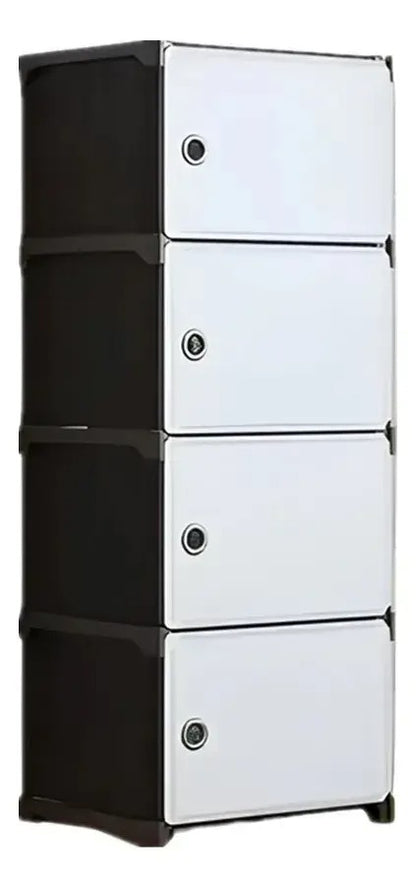 Dulap modular 4 rafturi - organizator incaltaminte 124x42x29 cm