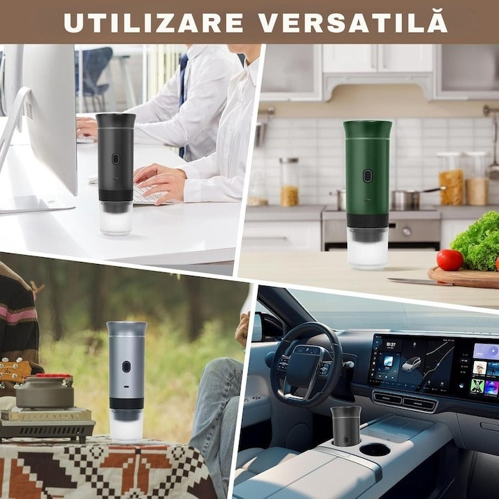 Umidificator Auto + Espressor Portabil 3 in 1 la doar 219 lei!