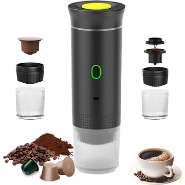 Espressor portabil 3 in 1 20 Bar USB-C capsule Nespresso Dolce Gusto