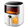 Friteuza cu Aer Cald RAF R.5330W 6L – Airfryer fara ulei, sticla transparenta, Touch Screen digital - 50 hartii incluse