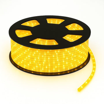 Instalatie 50m 240 LED alb cald furtun luminos sectionabil