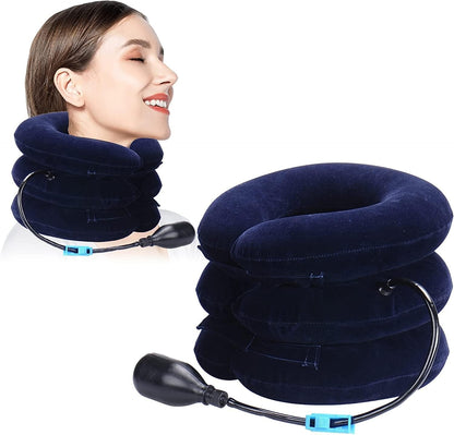 Aparat masaj cervical 4D cu incalzire deep tissue + guler cervical cadou