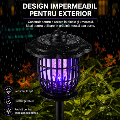 Lampa solara anti tantari LED UV 2 in 1 exterior 52 cm IP44 gradina