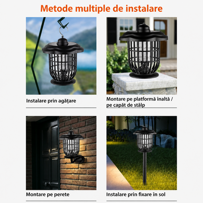 Lampa solara anti tantari LED UV 2 in 1 exterior 52 cm IP44 gradina