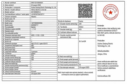 Triciclu Electric Cargo AOKE 2025, 3 Roti, Bena Mare, 55km/h, Transport Marfa