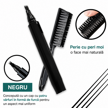 Oferta 1+1 GRATIS – Marker Pentru Barba si Sprancene, Umple Golurile Instant si Ofera Contur Perfect