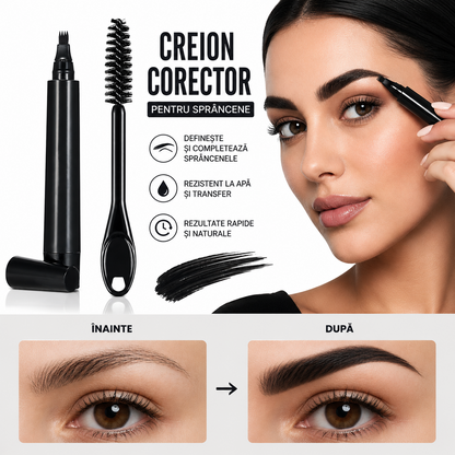 Oferta 1+1 GRATIS – Marker Pentru Barba si Sprancene, Umple Golurile Instant si Ofera Contur Perfect