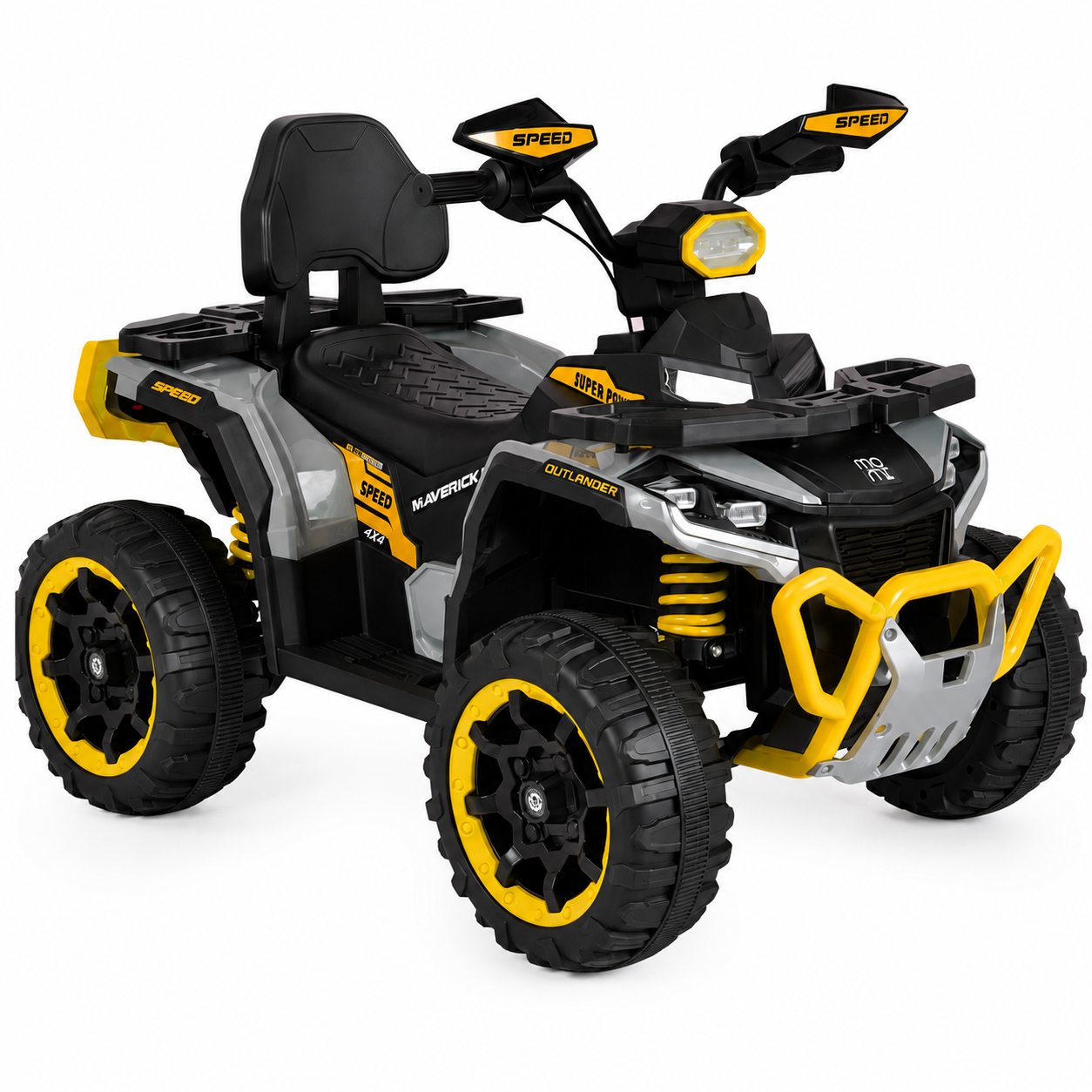 ATV Electric 4x4 Pentru 2 Copii – Putere Off-Road, Roti EVA si Telecomanda Parentala, Suspensii