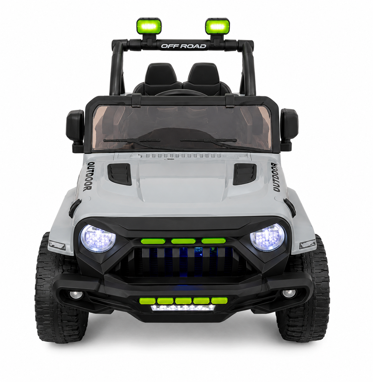 Masinuta Electrica Jeep Off Road 4x4 Pentru Copii Cu Telecomanda Parentala Lumini LED Si Muzica