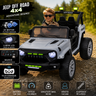 Masinuta Electrica Jeep Off Road 4x4 Pentru Copii Cu Telecomanda Parentala Lumini LED Si Muzica