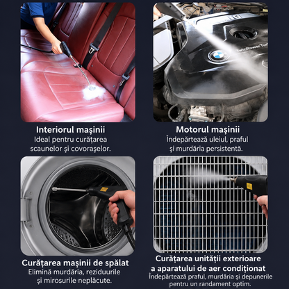 Aparat Profesional De Curatat Cu Abur – 2500W, Abur Puternic, 7 Accesorii si Curatare Fara Chimicale