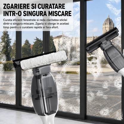 Aparat Electric 3 in 1 pentru Geamuri, Faianta si Gresie – Sterge, Curata si Aspira Apa Fara Urme