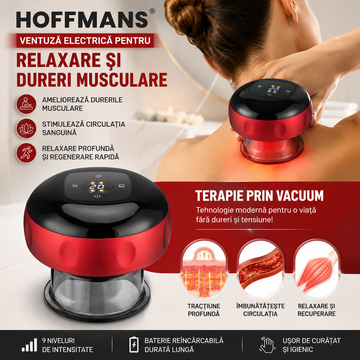 Aparat Masaj Guasha Body Cupping 3 in 1 Vacuum Incalzire Premium