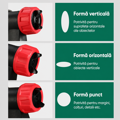 Aparat Profesional de Vopsit Electric 800W – Pulverizare Perfecta, 2 Duze si Cupa 800ML