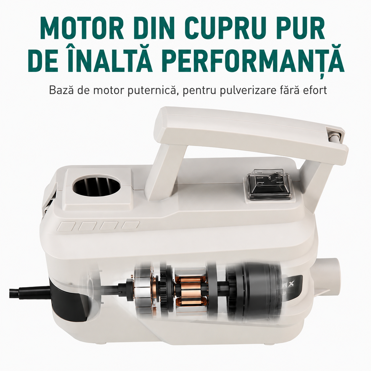 Aparat Profesional de Vopsit Electric 800W – Pulverizare Perfecta, 2 Duze si Cupa 800ML