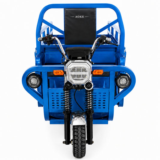 Triciclu Electric Cargo AOKE 2025, 3 Roti, Bena Mare, 55km/h, Transport Marfa