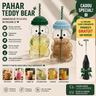 Pahar Teddy Bear Super Cute – 500 ml, Pai Reutilizabil si Mixer de Amestecat Cadou