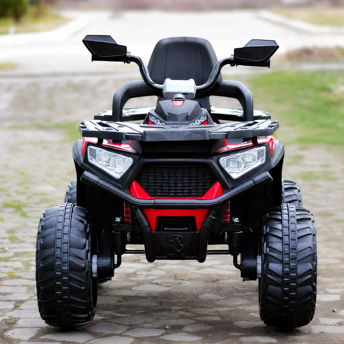 ATV Electric Pentru Copii SuperOffroad 12V Cu 4 Motoare Bluetooth Si Telecomanda Rosu
