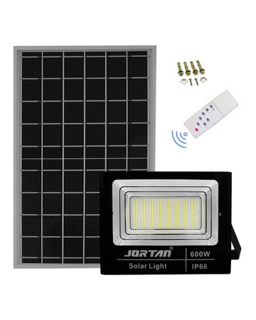 Proiector LED solar 200W 300W 400W 600W IP66 telecomanda 6000K lumina rece exterior