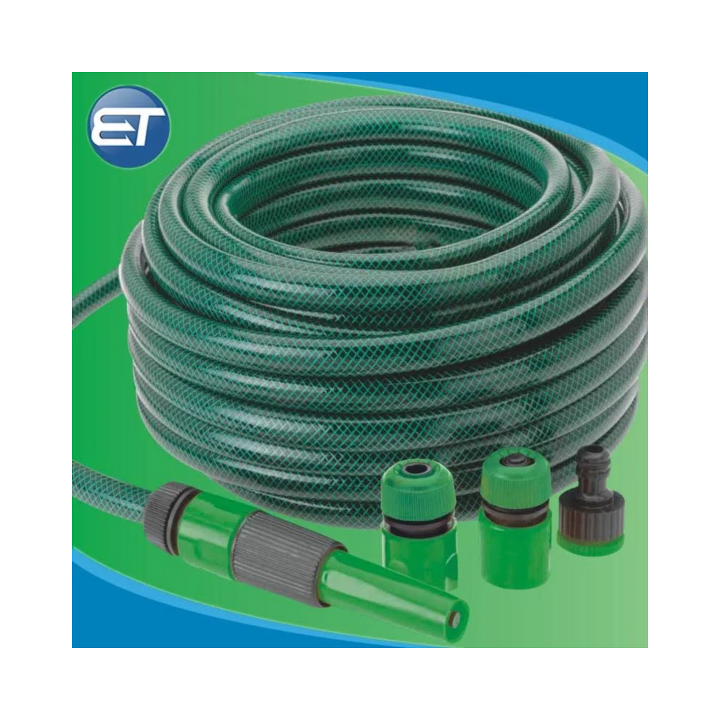 Furtun gradina 20m 1/2 3 straturi cu accesorii stropitor conector set complet