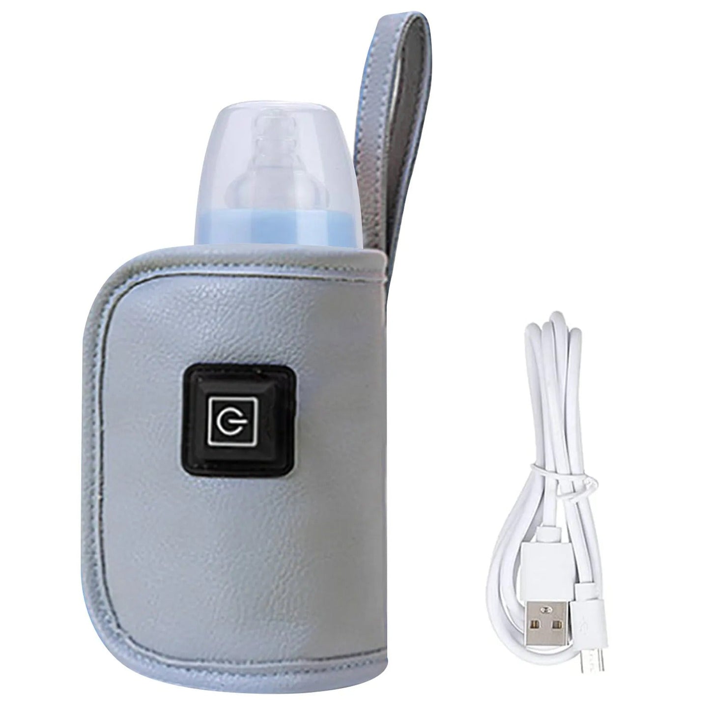 Încălzitor Portabil Biberoane USB cu Temperatură Reglabilă, Menține Cald 2 Ore