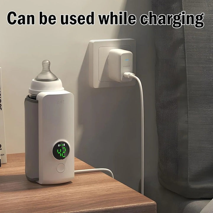 Încălzitor Portabil pentru Biberoane 6000 mAh – Ajustabil, Fără Fir, Ideal pentru Călătorii
