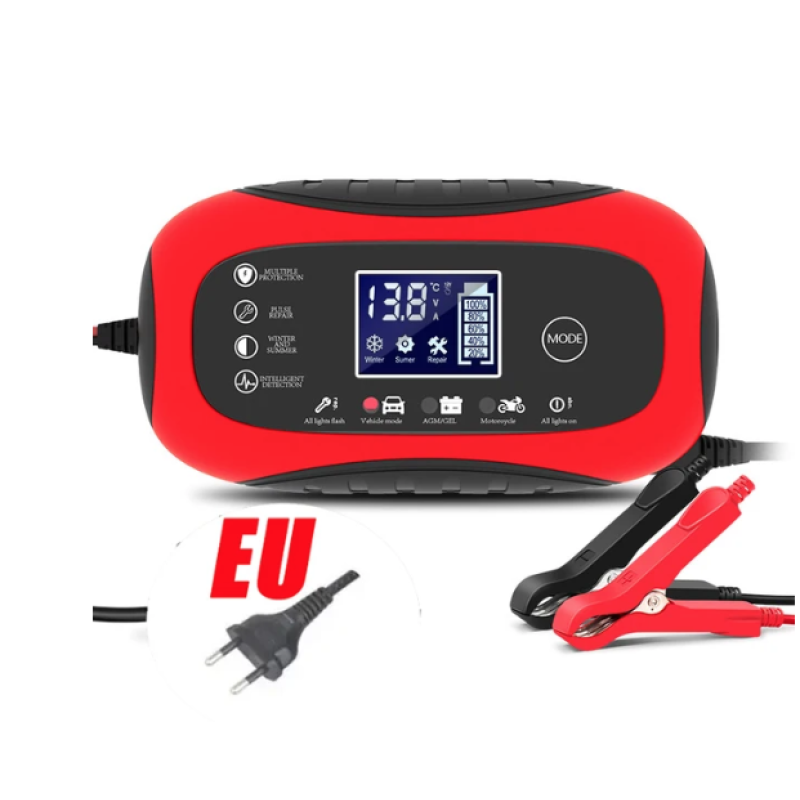 Incarcator Inteligent pentru Baterii Auto 12V 6A – Redresor Automat cu Protectii Complete