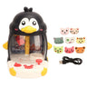 Jucarie mini masina prins papusi cu 8 figurine interactive model pinguin