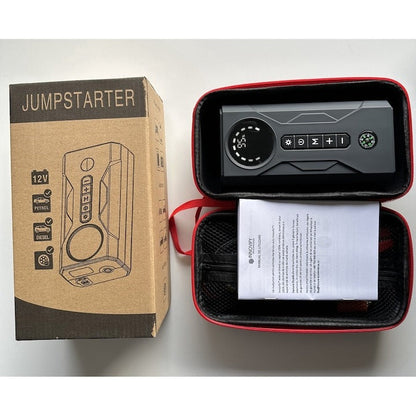 Jump Starter + compresor auto 2 în 1 TruckPower – 16000mAh, 2000A, lanternă și powerbank USB