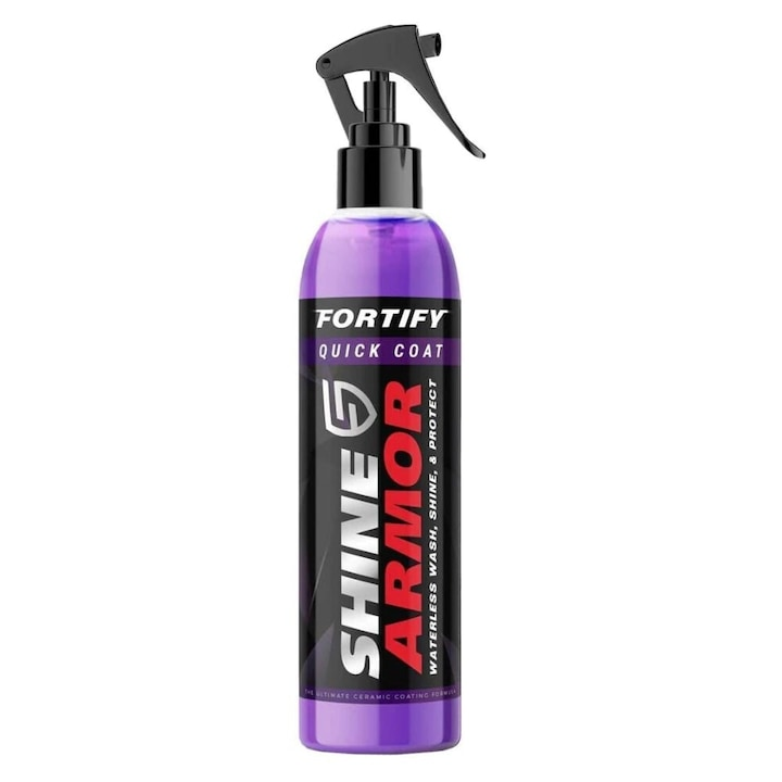 Ceara lichida auto Shine Armor 236ml + laveta 1+1 efect hidrofob