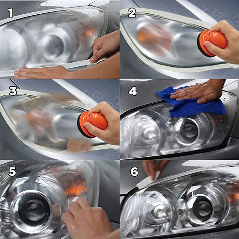 Kit polish faruri auto cu protecție UV – Set complet restaurare faruri îngălbenite