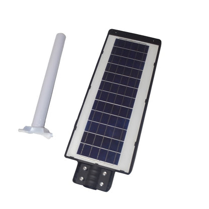 Lampă stradală solară LED 600W IP67 cu senzor mișcare, stâlp inclus, telecomandă