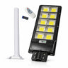 Lampă stradală solară LED 600W IP67 cu senzor mișcare, stâlp inclus, telecomandă