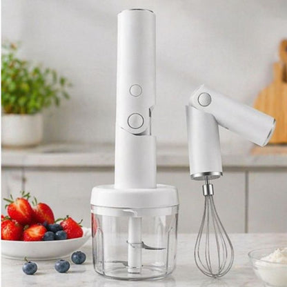Mixer Electric 3 in 1 Reincarcabil, Tocator Alimente, Tel, Wireless, BPA Free, MAS0431