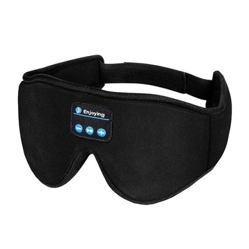 Mască de somn Bluetooth cu microfon, blackout total, ideală pentru relaxare și călătorii
