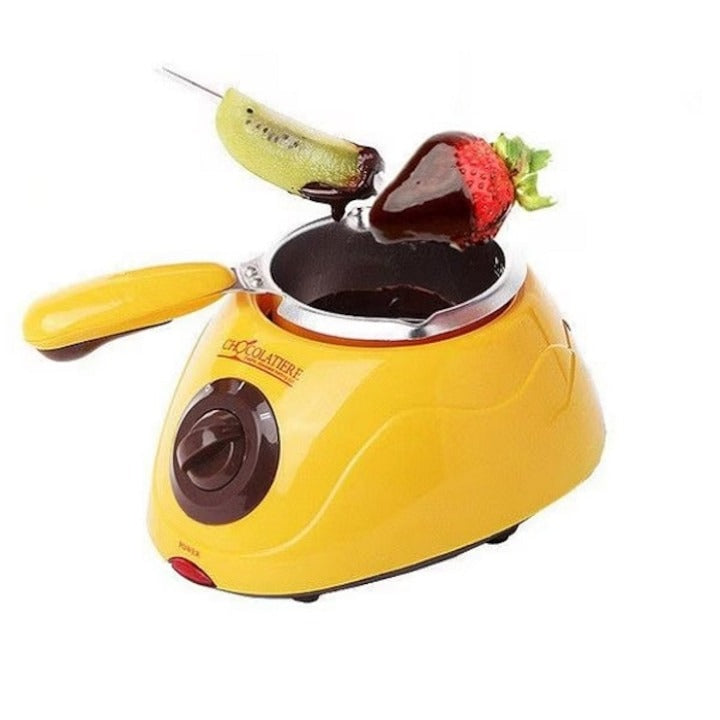 Aparat de topit ciocolată Chocolatiere 20W – Set fondue complet, accesorii incluse