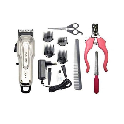 Mașină profesională de tuns câini și oi Daling DL-D33 8-în-1, 12W, acumulator + priză, 4 capete