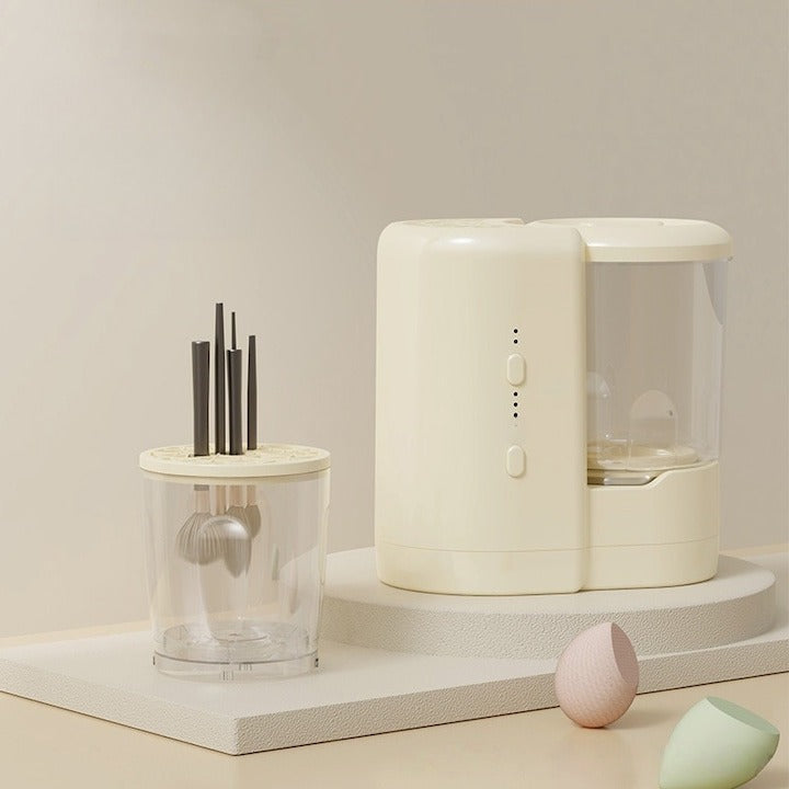 Mini Mașină de Spălat Portabilă USB 2-în-1 pentru Pensule Machiaj  – Curățare Rapidă cu Lumină UV, Type-C