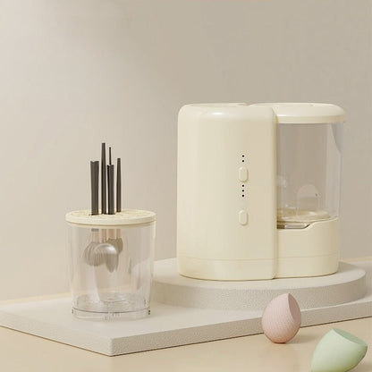 Mini Mașină de Spălat Portabilă USB 2-în-1 pentru Pensule Machiaj  – Curățare Rapidă cu Lumină UV, Type-C