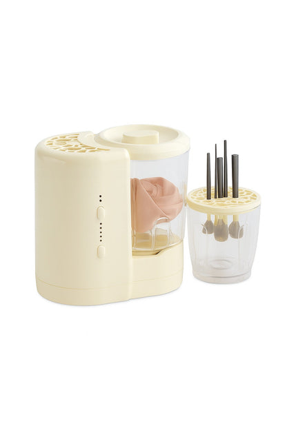 Mini Mașină de Spălat Portabilă USB 2-în-1 pentru Pensule Machiaj  – Curățare Rapidă cu Lumină UV, Type-C