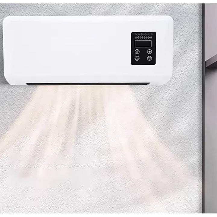 Mini aer condiționat portabil cu răcire & încălzire, telecomandă – Silențios, montaj pe perete